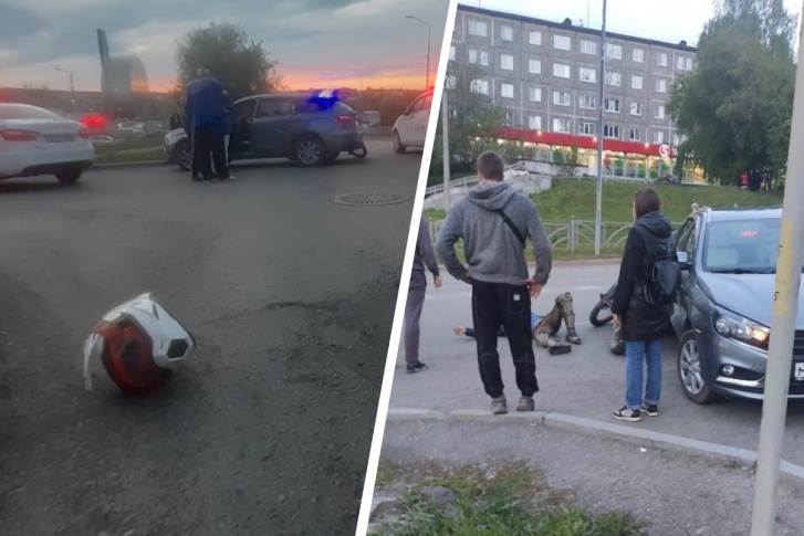 Водитель мотоцикла находится в больнице Водитель мотоцикла находится в больнице