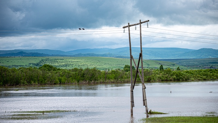 Уровень рек резко повысился в Забайкалье, ожидается выход на пойму