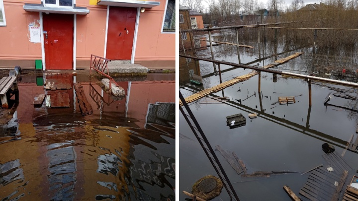 «Идем чуть ли не по колено в воде»: поселок Гидролизного завода затоплен уже месяц