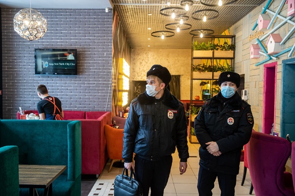 Полиция с рейдом по QR-кодам нагрянула в кафе Новосибирска на обеде: фоторепортаж