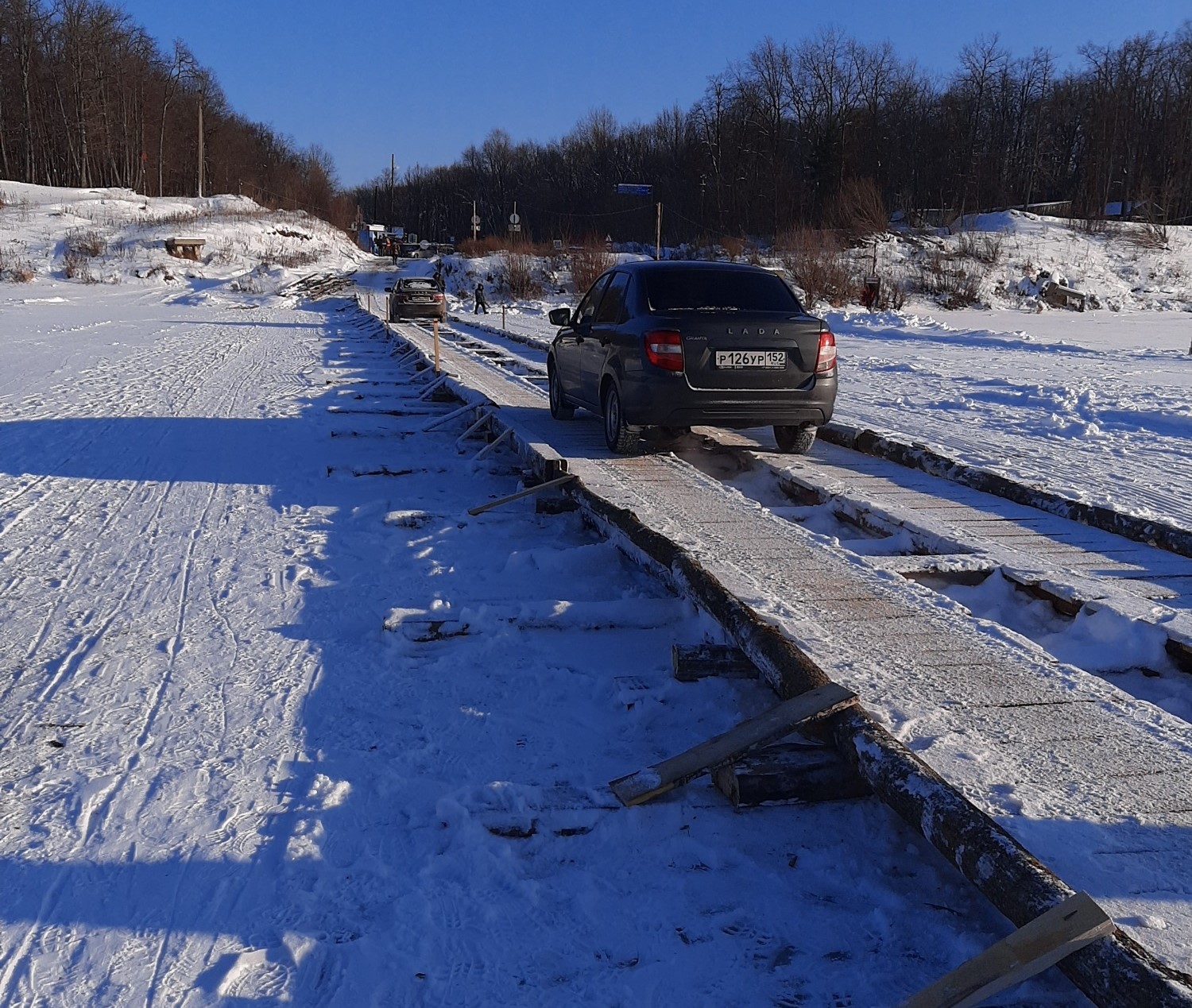 Ледовую переправу открыли между Нижегородской областью и Чувашией