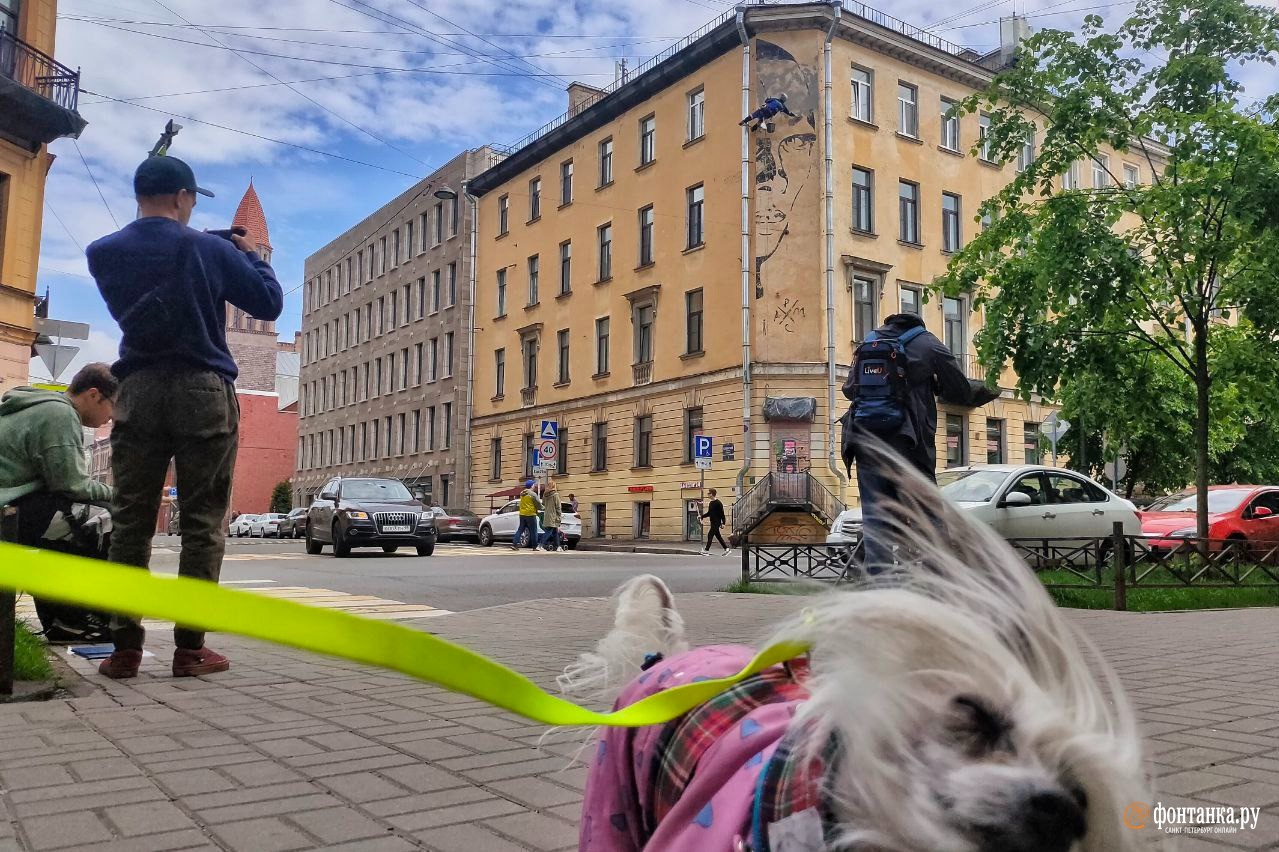 Хармсу конец. Петербургские коммунальщики взялись за краску | 04.06.2022 |  Санкт-Петербург - БезФормата