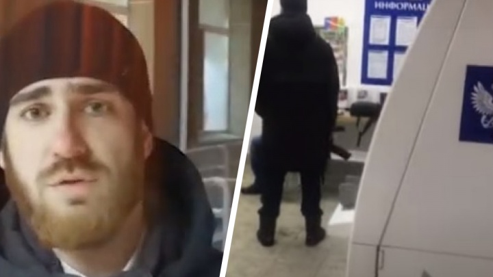 Красноярца, обезвредившего неадеквата с автоматом на почте, наградят полицейские