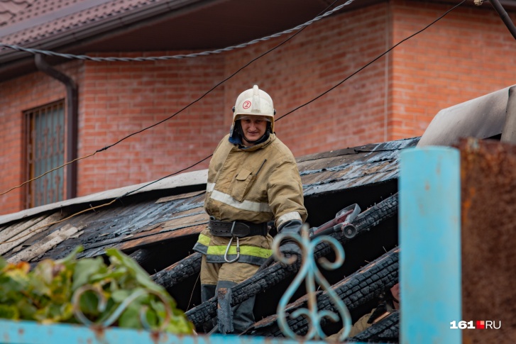 В тушении принимала участие добровольная пожарная бригада