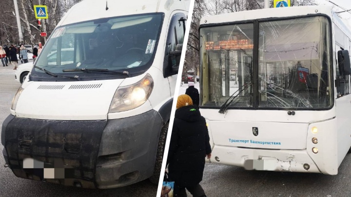 В Уфе зафиксировано еще одно ДТП с участием пассажирских автобусов