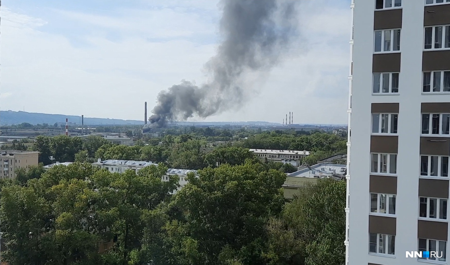 В Нижнем Новгороде загорелся цех на территории машиностроительного завода «РУМО»
