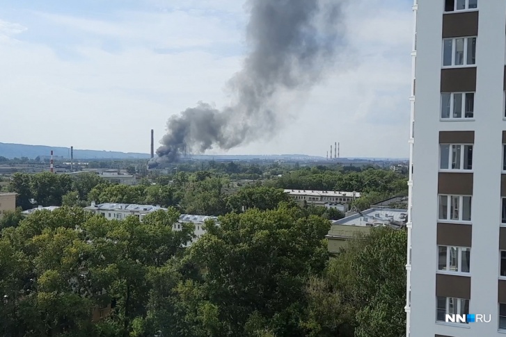 Пожар был виден из многоэтажек