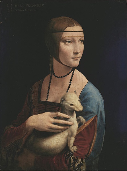 Леонардо да Винчи. «Дама с горностаем», 1489–1490