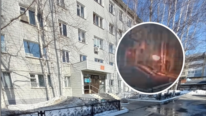 Опубликовано видео поджога военкомата в Нижневартовске