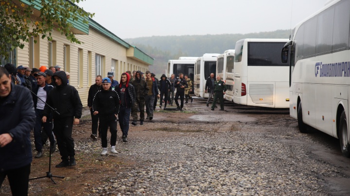 На границе Башкирии создали пункт, где встречают мобилизованных, — показываем, как он выглядит