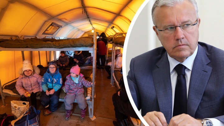Губернатор призвал красноярцев помочь Донбассу и перечислил беженцам свою месячную зарплату