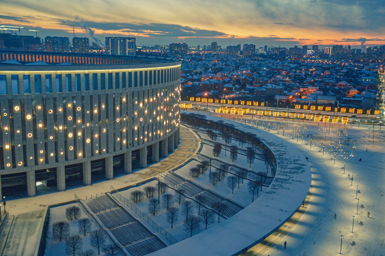 Вид на стадион «Краснодар»