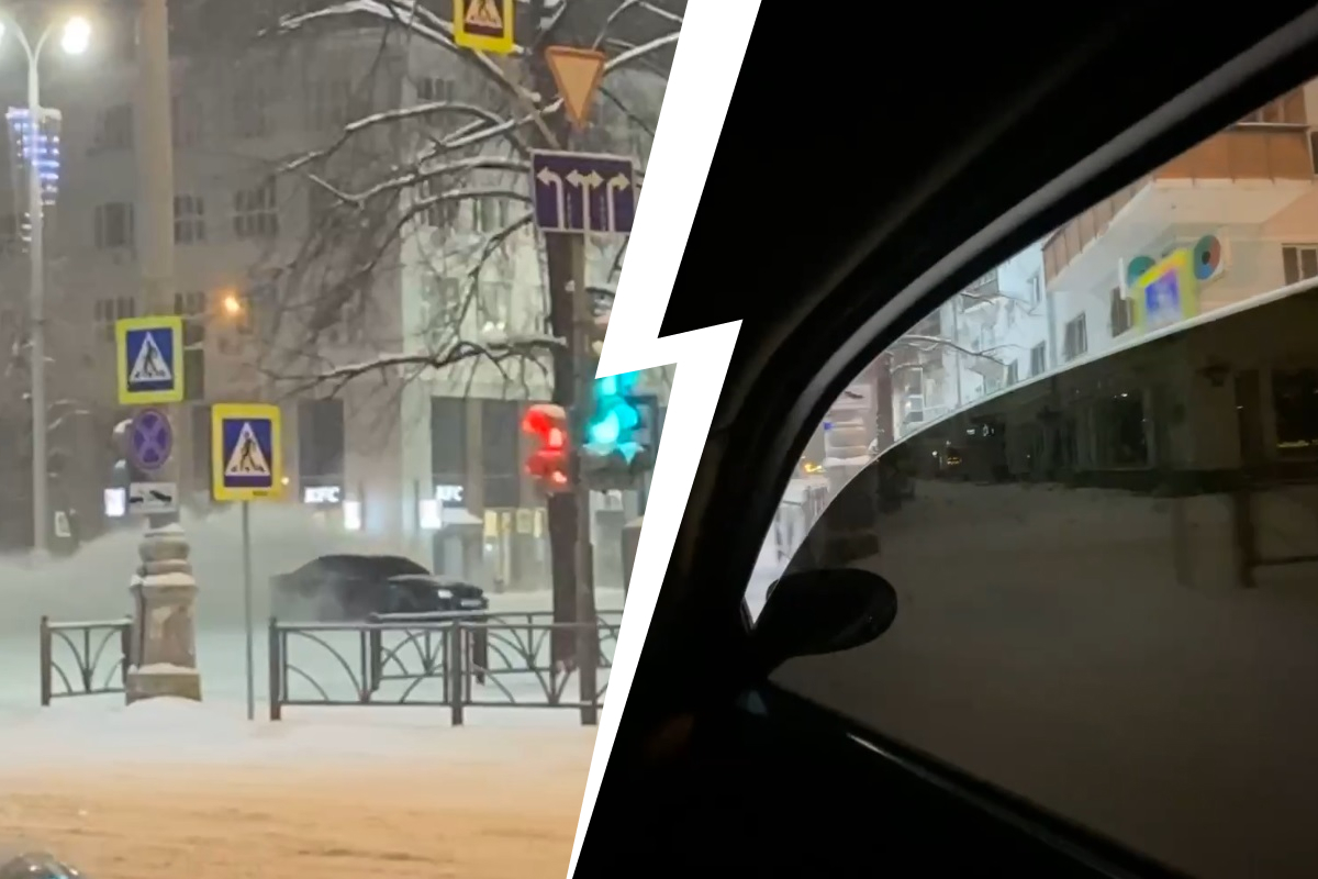 Кружились на проспекте Ленина и поднимали клубы снега: дрифтеры показали свои покатушки в центре Екатеринбурга