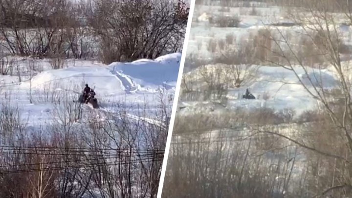 Жители Ключ-Камышенского плато услышали стрельбу со снегохода — полиция начала проверку