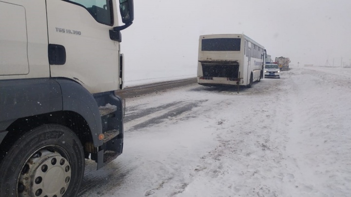 В Башкирии на трассе произошло ДТП с участием автобуса «Башавтотранс»