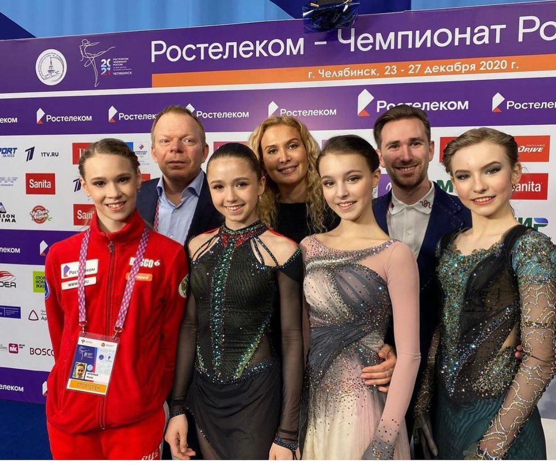 Камила Валиева и группа Тутберидзе на Rostelecom Cup