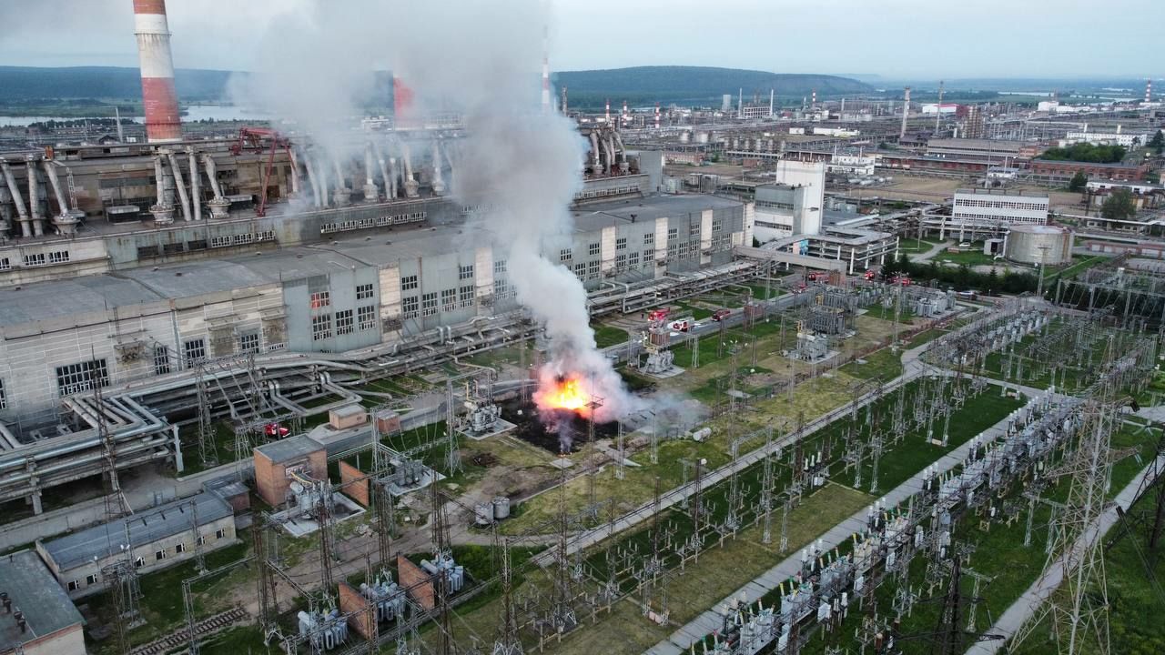 В Ангарске загорелся трансформатор на ТЭЦ-9