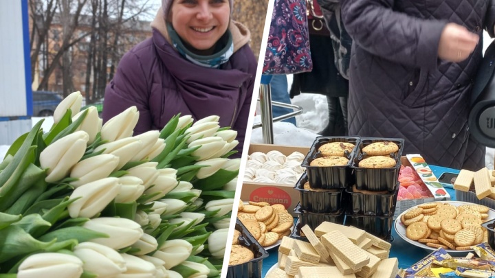 Подарили цветы и теплые носочки: в Екатеринбурге бабушек поздравили с 8 Марта