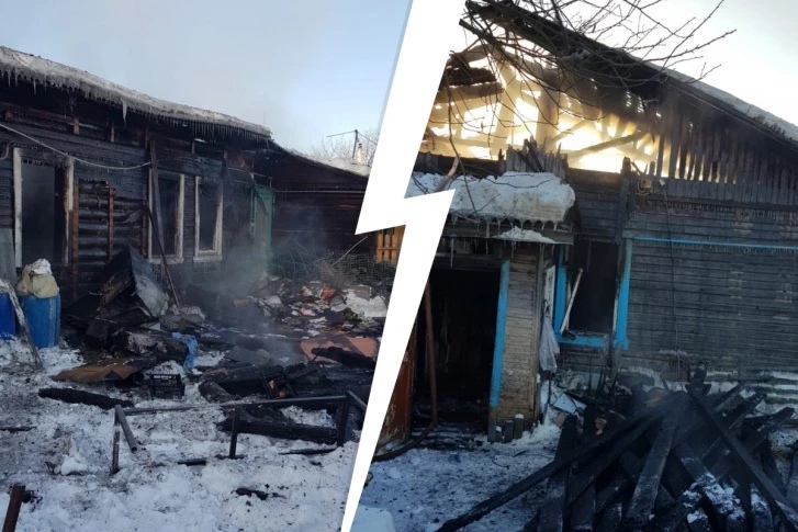 Полностью сгорели сразу три квартиры Полностью сгорели сразу три квартиры