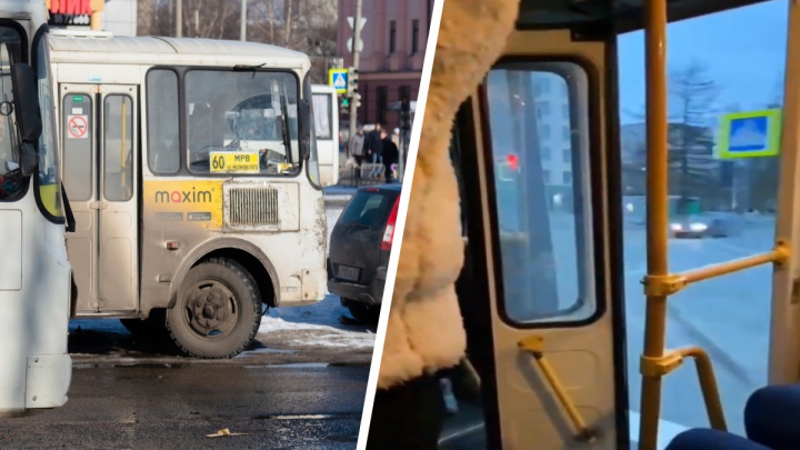 «Было немного страшно, особенно за пожилых»: в Архангельске автобус возил людей с открытой дверью