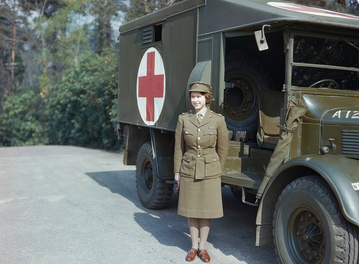 Elizabeth II, April 1945