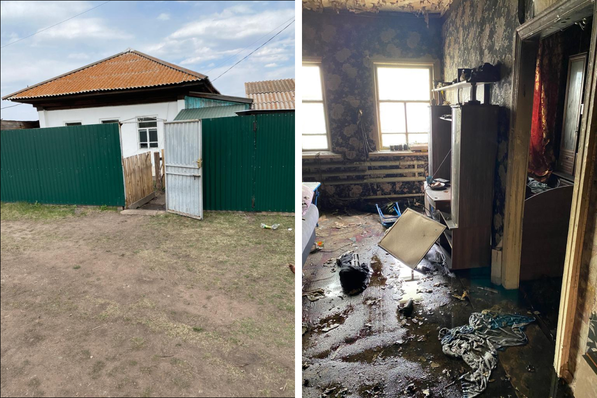 Снаружи дом выглядит нормально, но внутри всё обгорело Снаружи дом выглядит нормально, но внутри всё обгорело