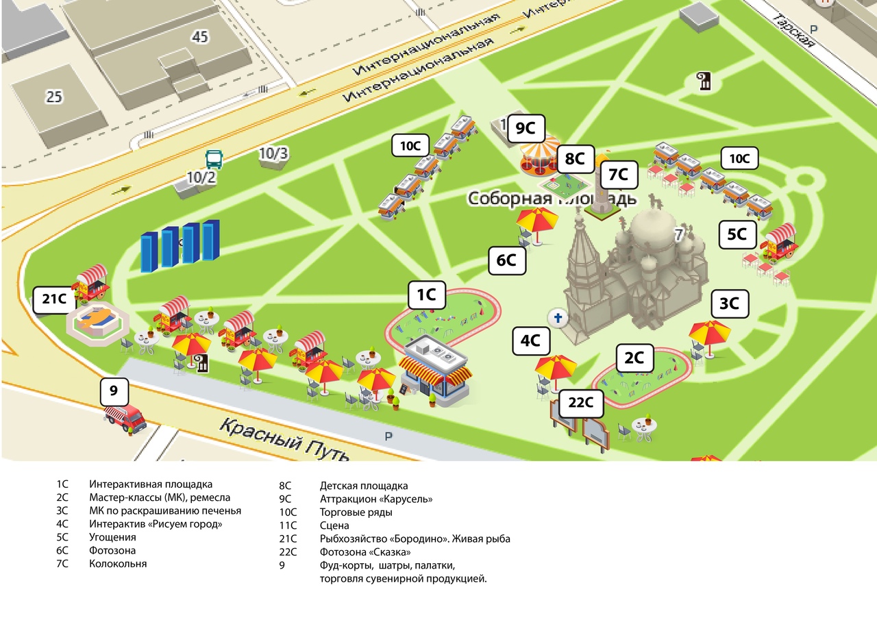 Карта соборная площадь