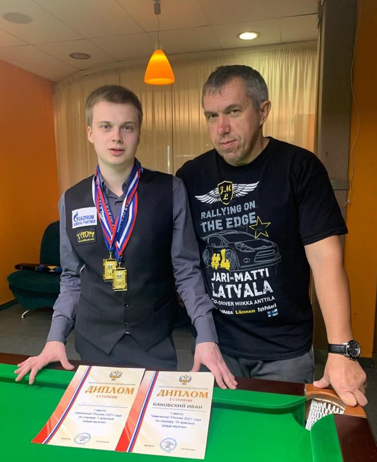 Петербуржец Иван Каковский стал семикратным чемпионом России по снукеру