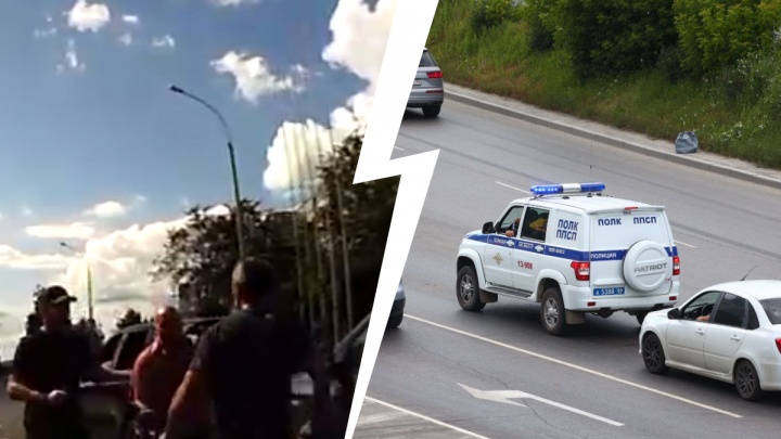 Дорожные разборки со стрельбой в Екатеринбурге, где Porsche подрезал Hyundai, попали на видео