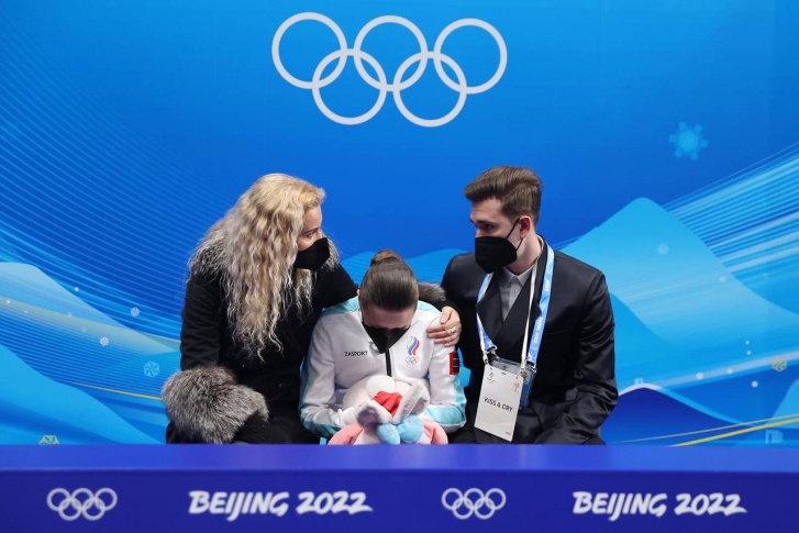 Камила Валиева после финала Олимпиады в Пекине