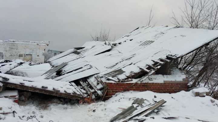 В Самаре обрушилось заброшенное здание