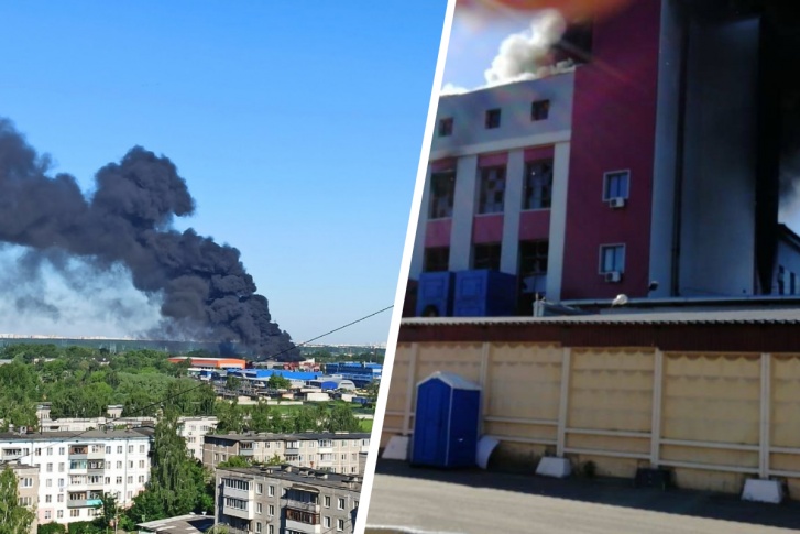 В подмосковных Электроуглях площадь пожара в цехе с лакокрасочными изделиями составила 2400 кв. м В подмосковных Электроуглях площадь пожара в цехе с лакокрасочными изделиями составила 2400 кв. м