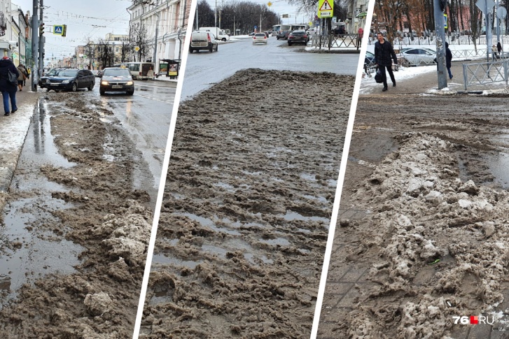 Город превратился в грязную жижу Город превратился в грязную жижу