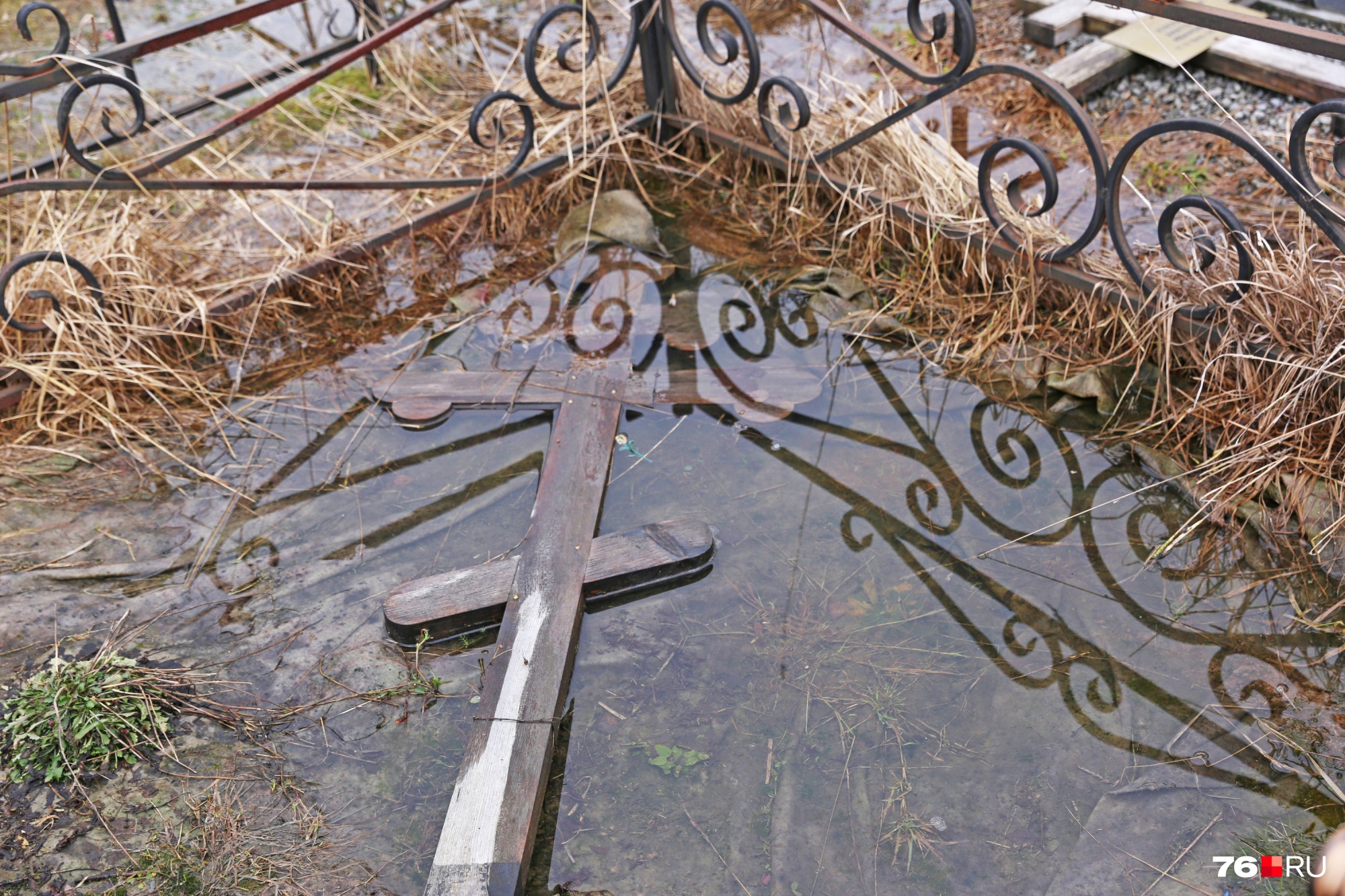 В прошлом году на Осташинском тоже плавали кресты
