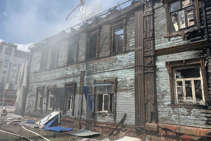 Дом Чардымова сильно пострадал при пожаре