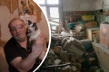 Соседи — 9 кошек: пенсионер родом из Донбасса остался один в архангельской аварийке без тепла и света