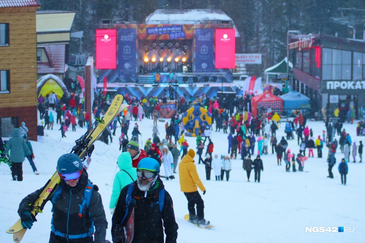 В этом году туристический поток горнолыжных курортов Кузбасса на 17,4% больше, чем было в прошлом году