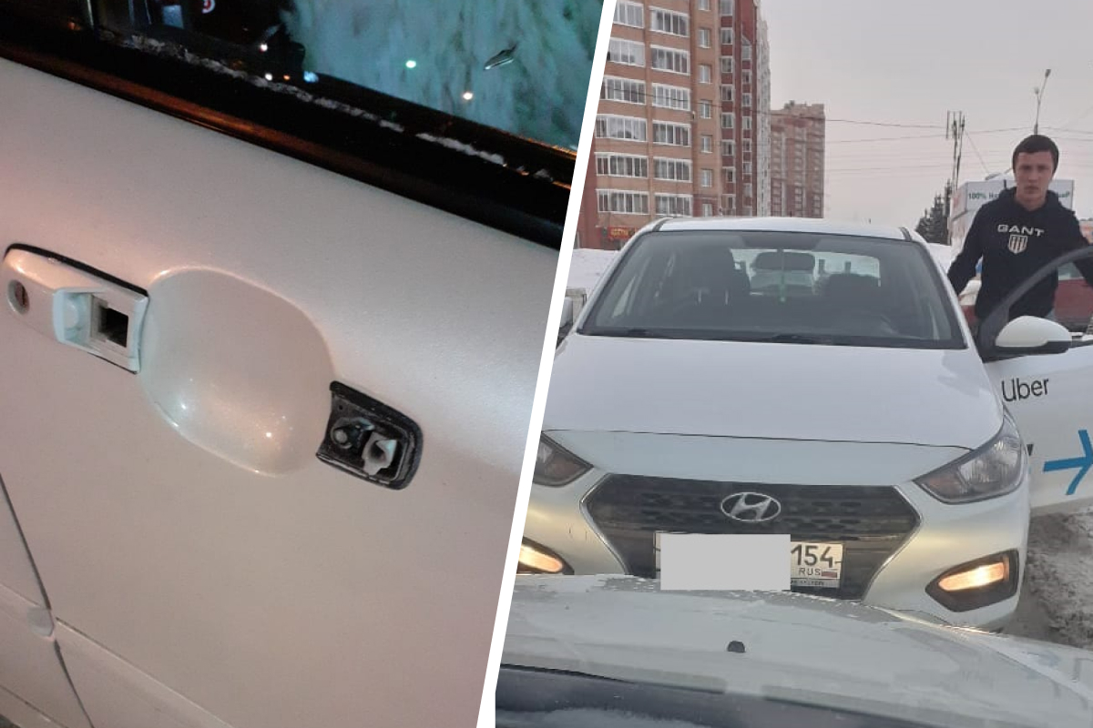 «Я тебя сейчас достану»: в Новосибирске таксист вырвал дверную ручку в чужом автомобиле из-за конфликта