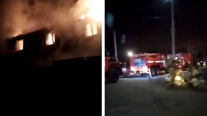 На Урале женщина сгорела в пожаре в частном доме