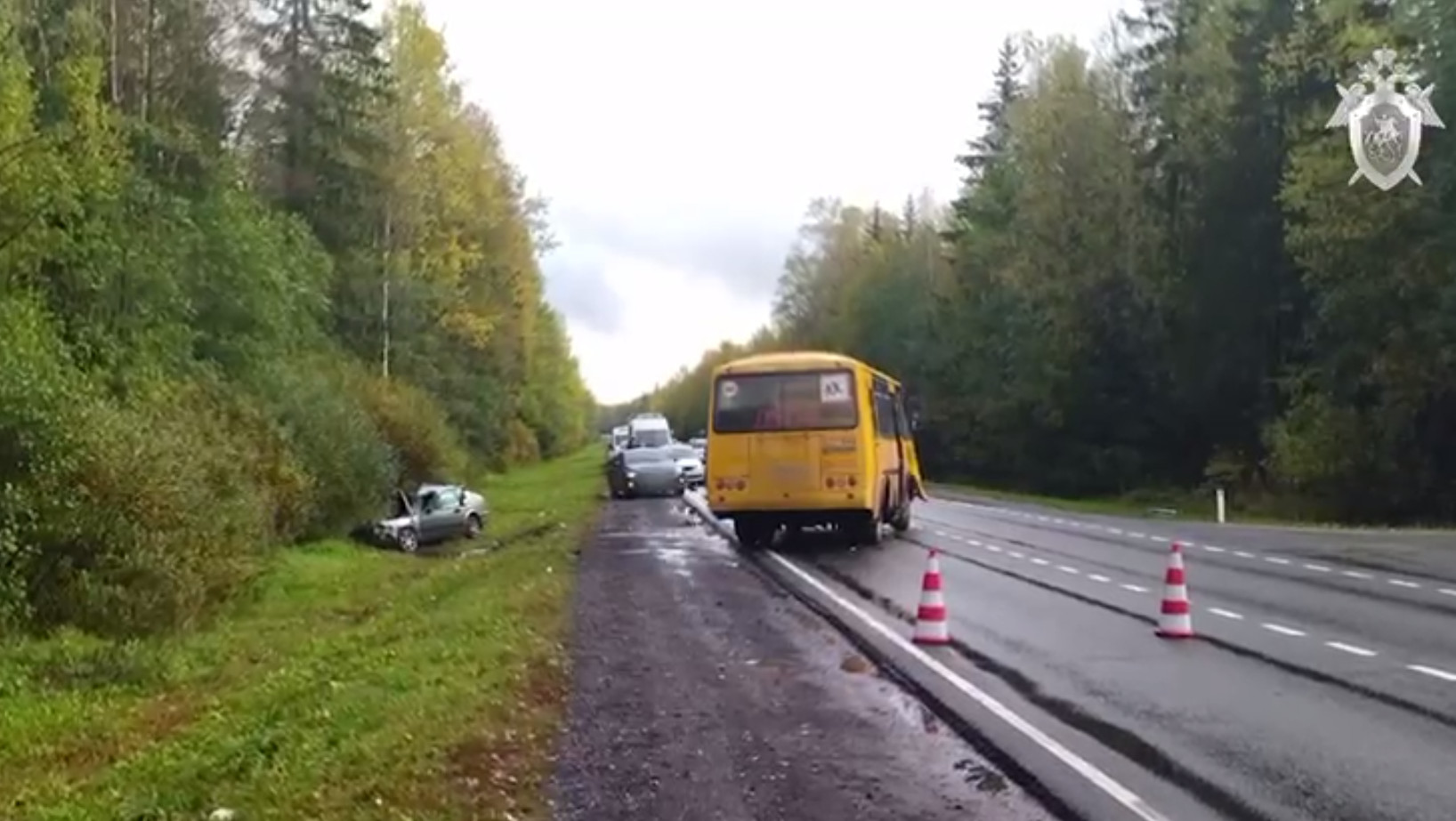 В школьном автобусе было 22 ребёнка. Пострадавших в ДТП под Тосно уже 10,  один в реанимации | 04.10.2022 | Санкт-Петербург - БезФормата