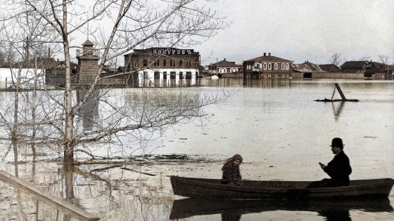 «Треть города оказалась в ледяной воде»: 5 фото затопленного Кургана вековой давности