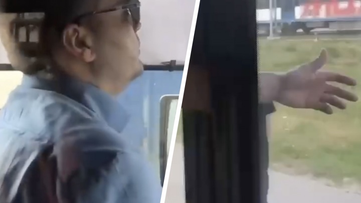 В автобусе на юго-западе Москвы мужчине зажало руку дверьми. Водитель отказался останавливаться. Видео