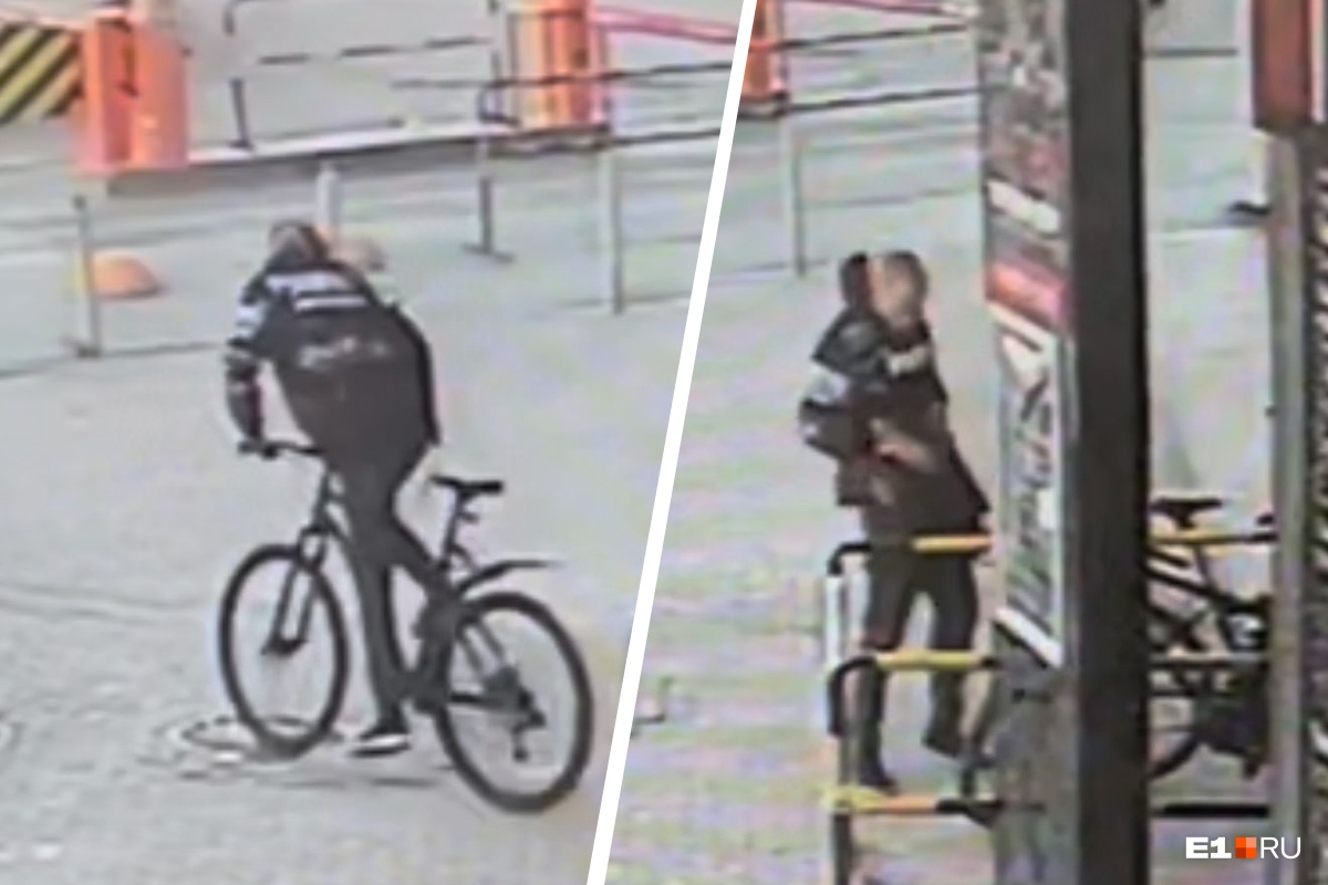 «Один бросил, другой забрал». В Екатеринбурге попала на камеры необычная кража велосипеда
