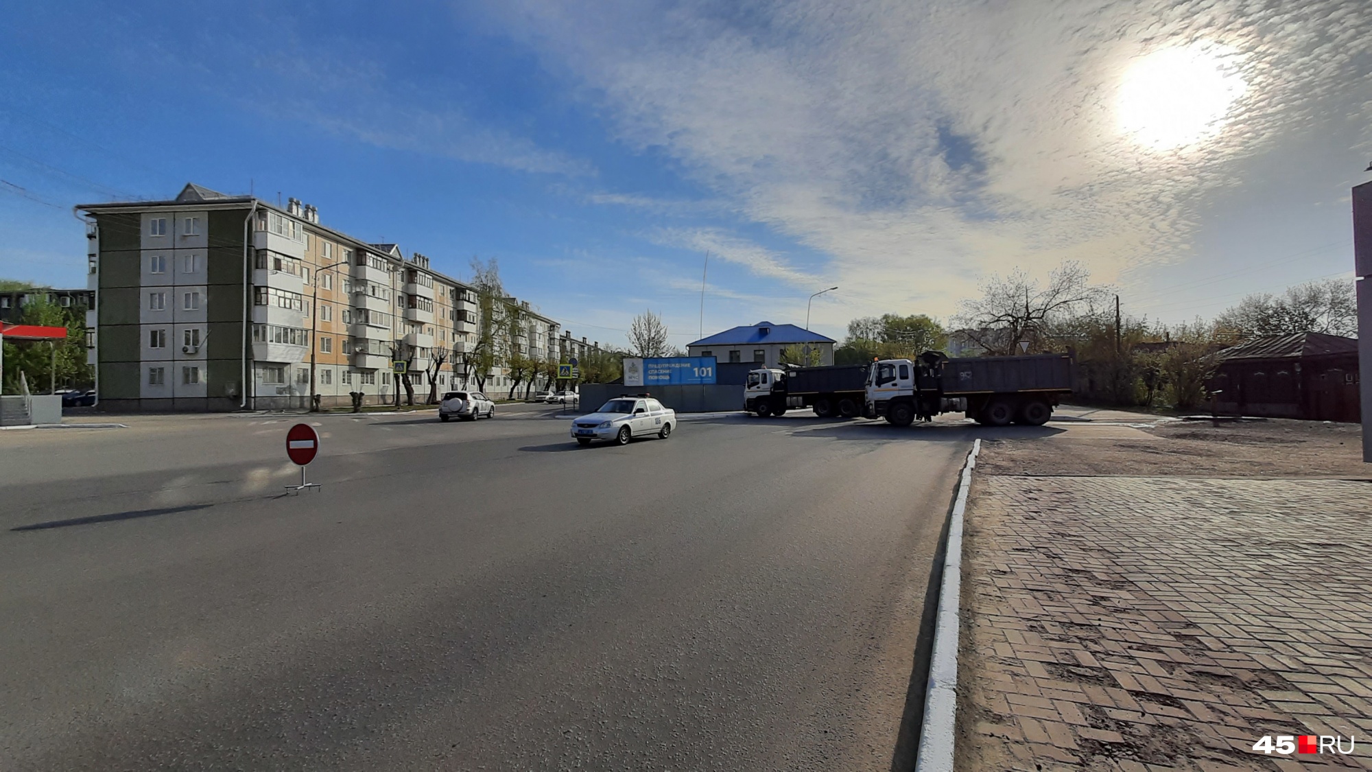 Улица Карельцева закрыта, объезд по Пушкина
