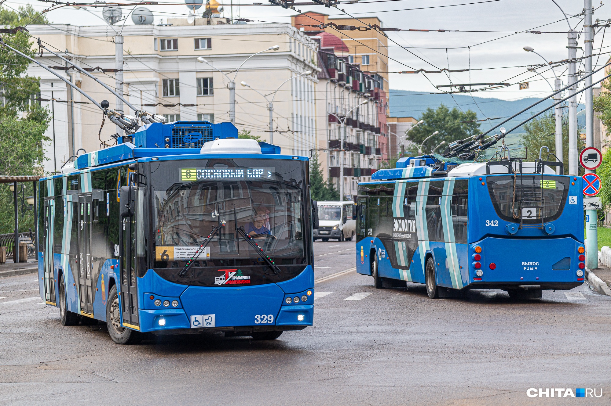 Троллейбусы не будут ездить мимо площади Ленина в Чите из-за эстафеты