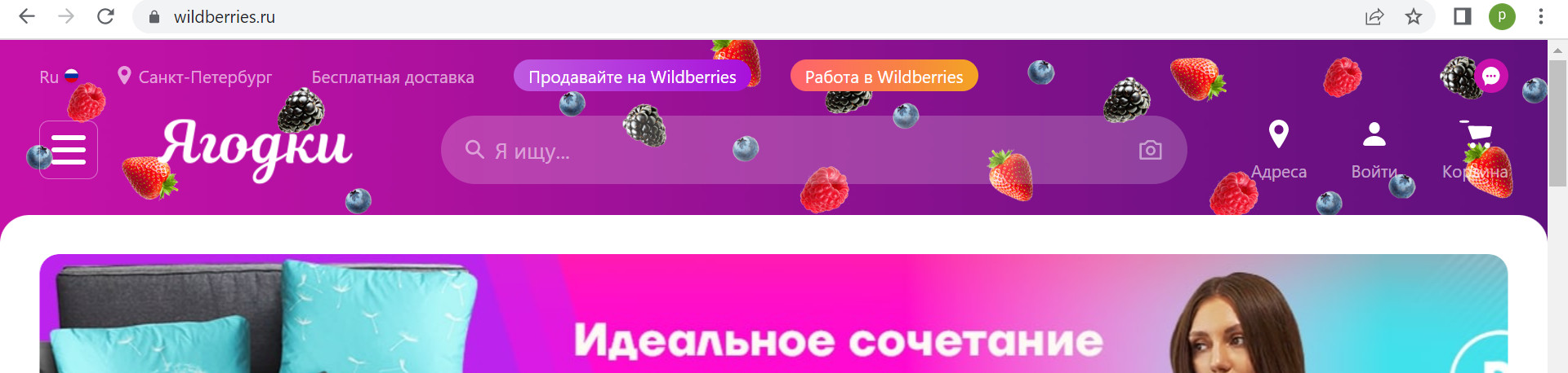 Скриншот с сайта wildberries.ru