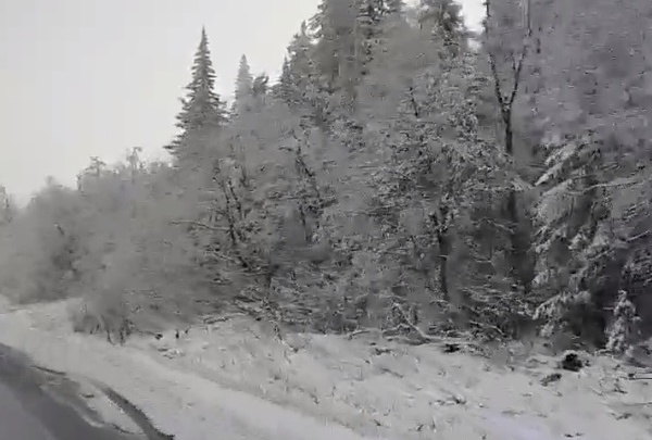 Трассу М-5 в Челябинской области завалило снегом
