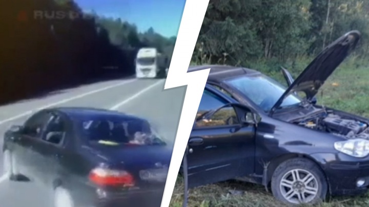 Появилось видео массовой аварии с грузовиками на Пермском тракте, где погибла 16-летняя школьница