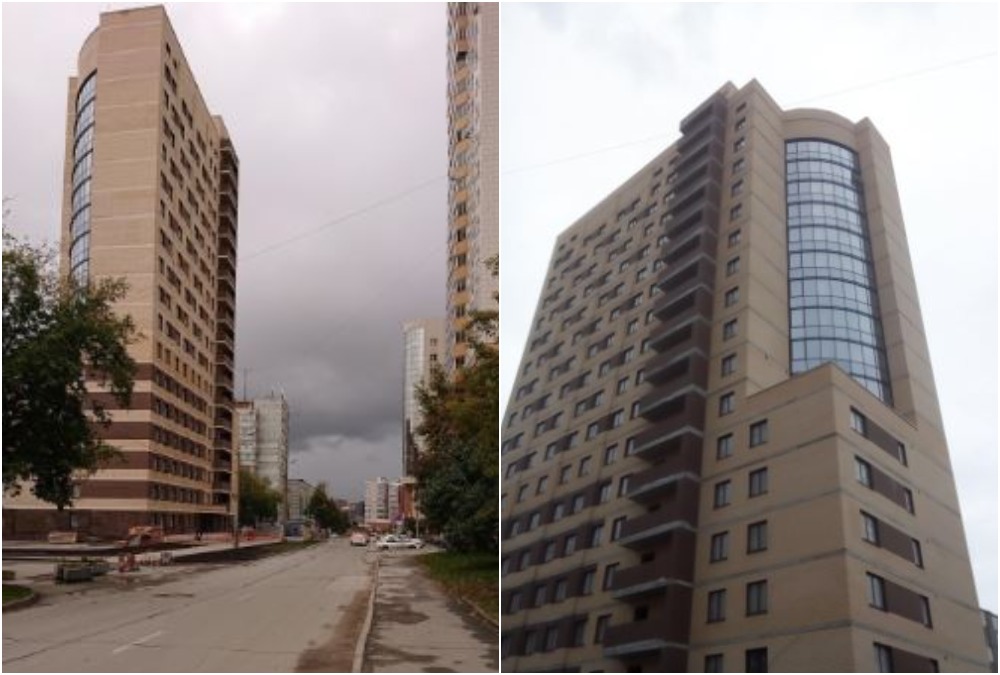 В центре Новосибирска сдали 17-этажное общежитие вуза — на его стройке бастовали из-за невыплаты зарплаты