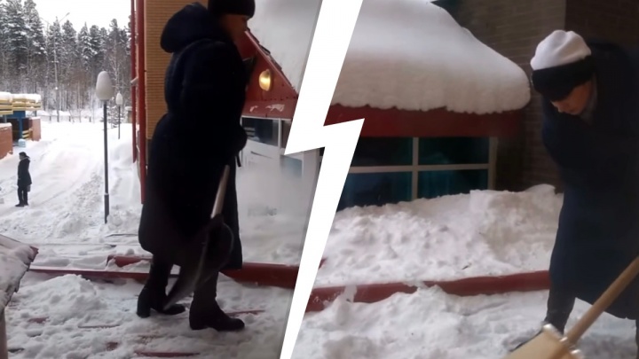 «Даже беременных отправляли»: в Пыть-Яхе снег с крыши детского сада поручили убрать младшему персоналу